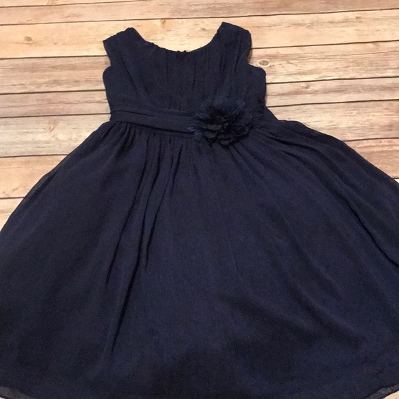 Other - Beautiful Navy Colored Flower Girl Dress size 4